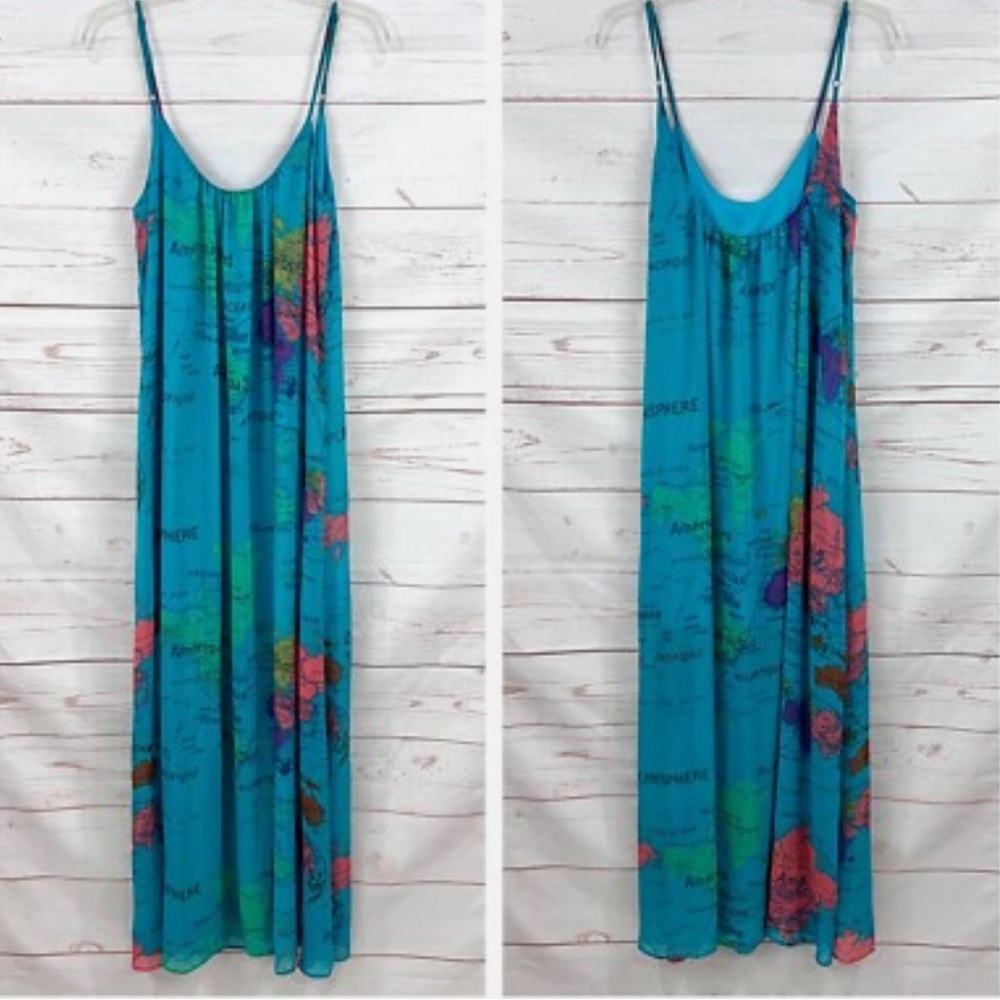 Show Me Your Mumu Whole Mu World Map Maxi Dress